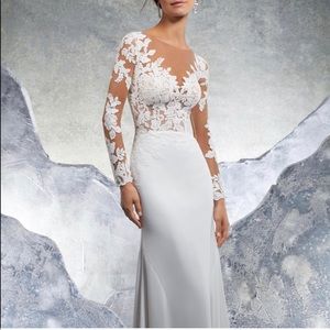 Mori Lee 5609 size 8 ivory
